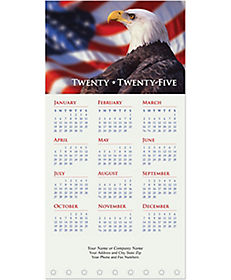 Calendar Cards: Patriotic Eagle Calendar Card
